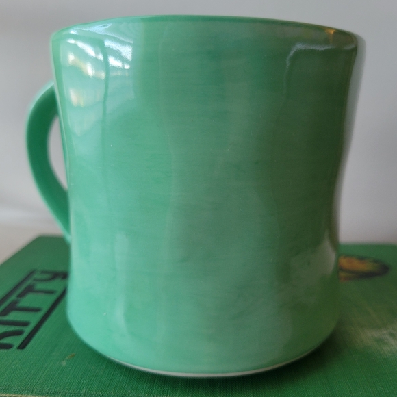 Anthropologie Monogram "W" Mug Green & White ~ Wendy ~ Will ~ Whatever! ~ VGUC - Picture 13 of 14